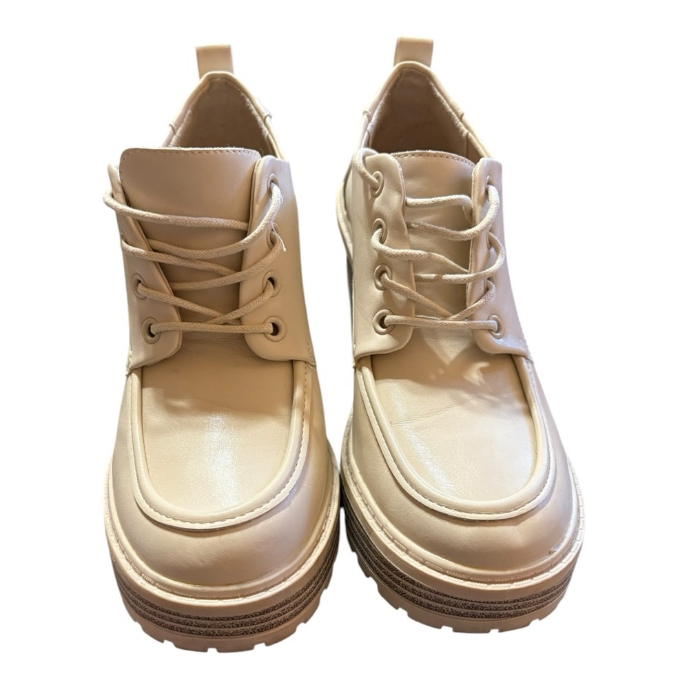 Forever 21 women's platform heeled oxfords. - Picture 6 of 7